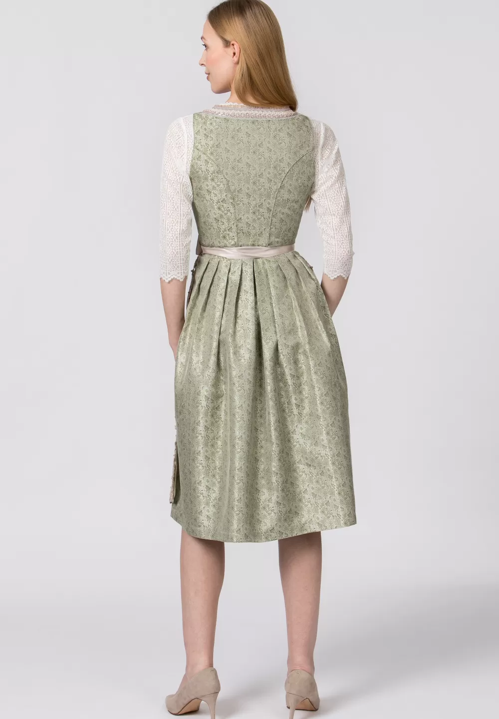 Stockerpoint Dirndl Daniela | 36*Damen Lange Dirndl 70-96 cm | Midi Dirndl 60-65 cm